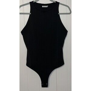 Women’s Reoria Black Sleeveless Bodysuit With Snap-Buttons - Size Large - NWOT